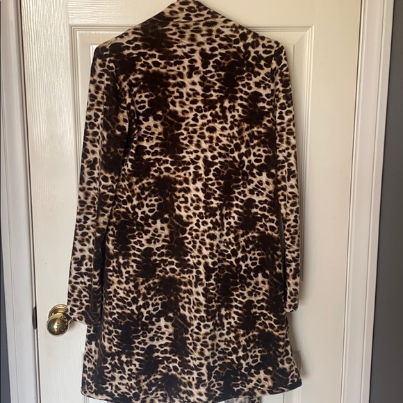 Leopard Print Flowing Cardigan Size M - Picture 2 of 2